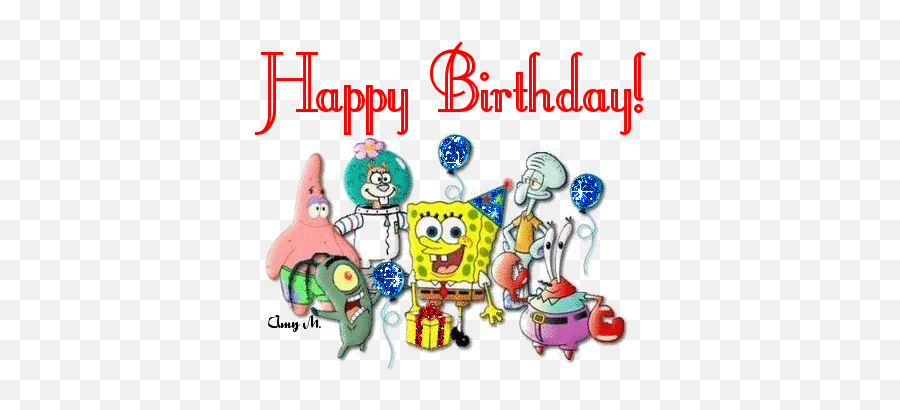 Happy Birthday Spongebob Happy Nd Birthday Spongebob Png Spongebob