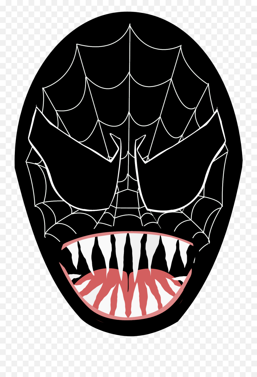 Black Spider Man Face Svg Vector Clip Venom Black Spider Man Png