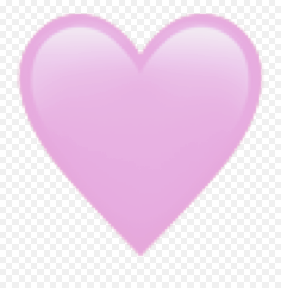 Heart Aesthetic Pastel Kawaii Sticker By Light Purple Heart Emoji Png Pink Heart Emoji Png