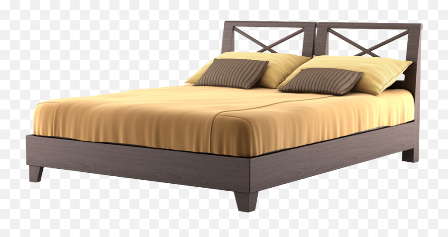 Modern Brown Bed Transparent Png - Bed Png,Bedroom Png