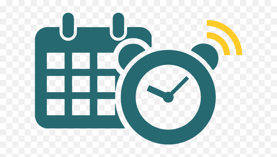 Calendar And Clock Image - Appointment Reminder Icon Clipart Png,Clock Transparent