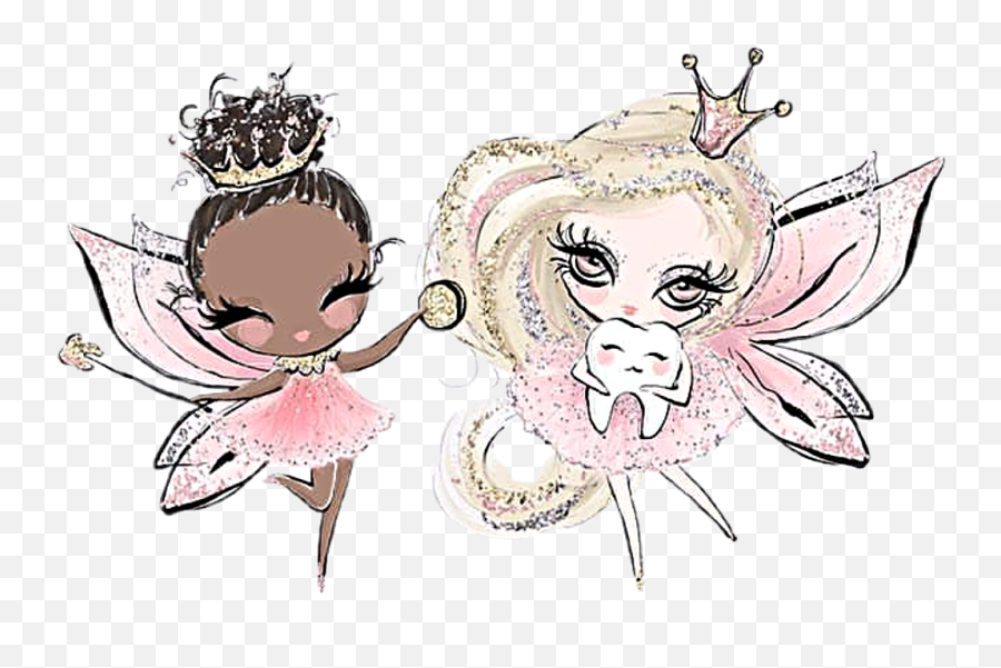 Watercolor Toothfairy Fairy Ballerina Girls Pink Teeth - Watercolor Fairy Free Png,Tooth Fairy Png