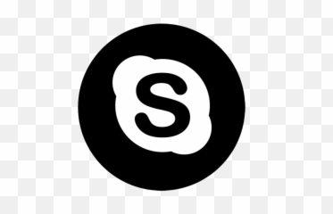 Black Skype Logo - Chellarcovil View Point Png,Skype Logo Png