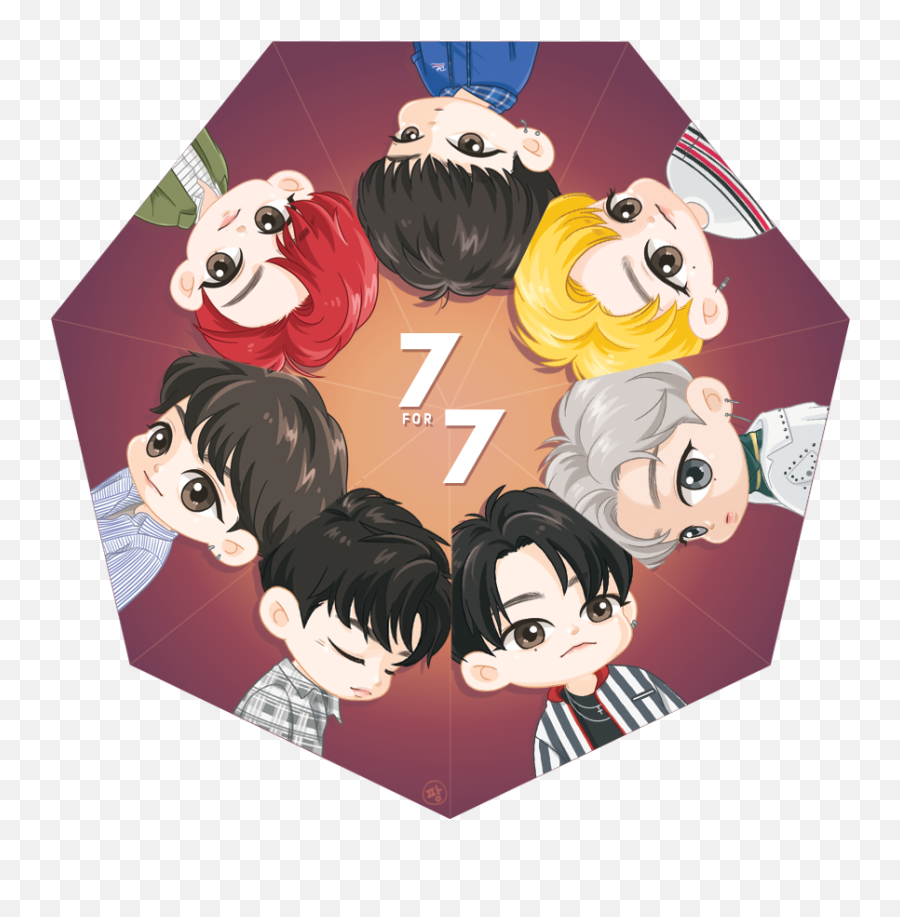 On Twitter 7 For Got7 - Got7 Fanart Png,Got7 Png