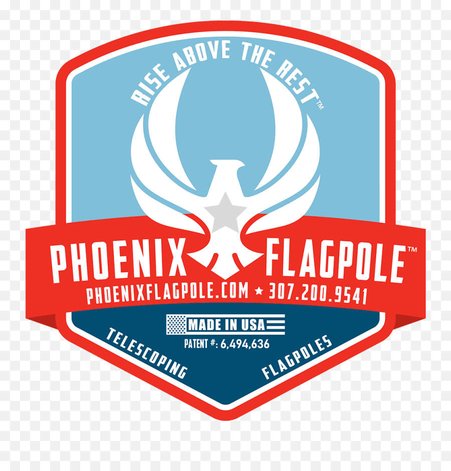 The Phoenix Telescoping Flagpole U2013 Rise Above Rest - Emblem Png,Flagpole Png