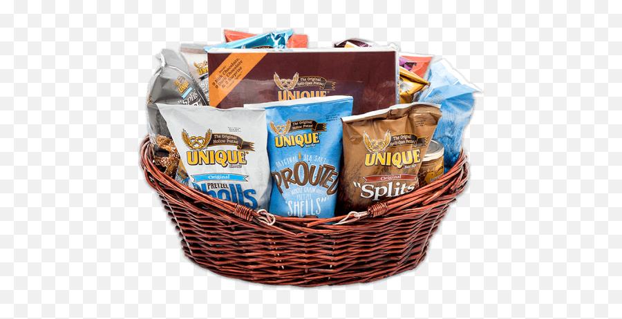 Unique Gift Baskets Pretzels - Mishloach Manot Png,Basket Transparent