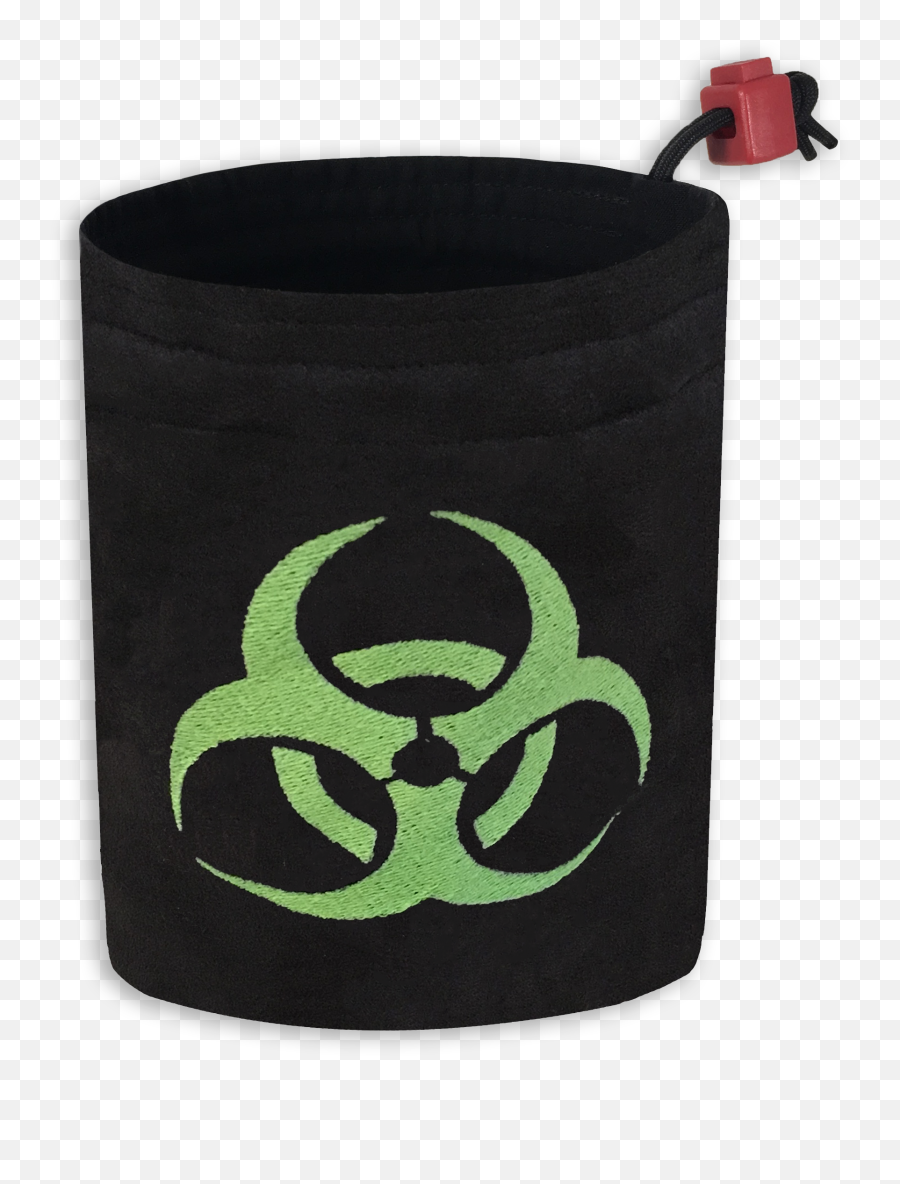 Warning Biohazard Symbol Embroidered Large Dice Bag - Emblem Png,Biohazard Symbol Transparent