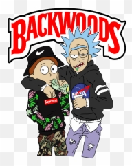 Z157 Backwoods Rick And Morty Sticker U2013 Artistic Stickers - Rick And Morty Backwoods Png,Backwoods Png