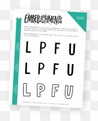Lesson 2 Embellishing Your Letters - Amanda Arneill Hand Poster png