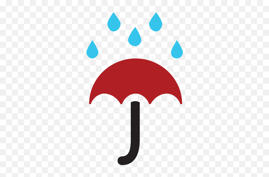 Umbrella With Rain Drops Emoji For Facebook Email U0026 Sms - Chesham Png,Rain Emoji Png