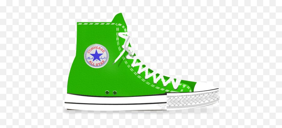 Converse Logo Png 80 - Green Shoe Clip Art,Converse Logo Png