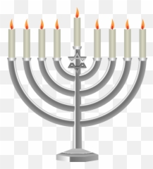 Hannukah Menorah Transparent Png - Transparent Menorah Png,Hanukkah Png