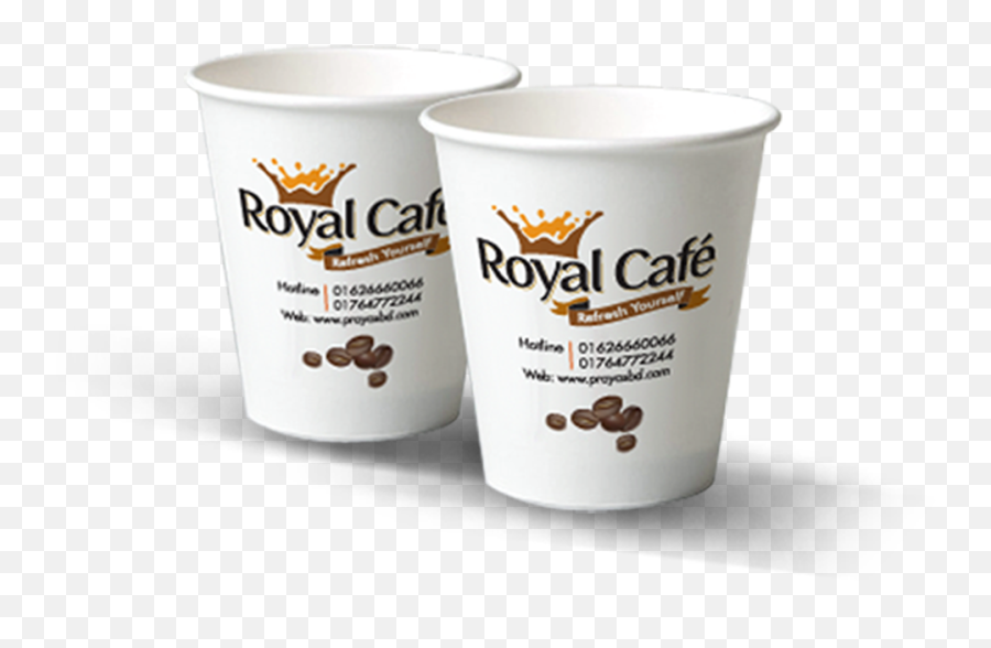 Royal Café Paper Cup 185ml - Royal Cafe Paper Cup Png,Paper Cup Png