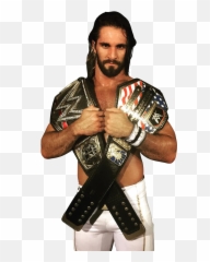 Download Seth Rollins - Seth Rollins Wwe And Us Champion Png,Seth Rollins Logo Png
