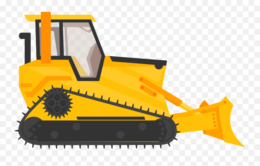 Bulldozer Construction Equipment Yellow - Bulldozer Clipart Png,Construction Clipart Png