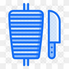 Spit Meat Icon Of Dualtone Style - Shawarma Icon Transparent Png,Spit Png