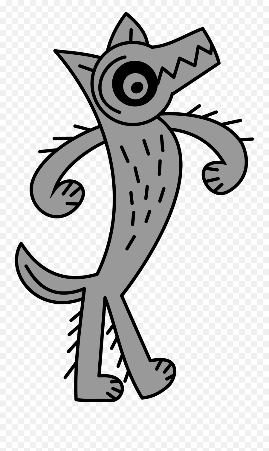 Wolf Walking - Clip Art Png,Cartoon Legs Png