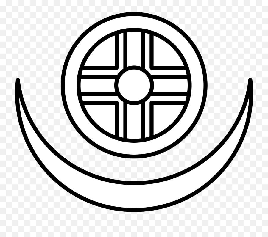 Filesun Wheel In The Crescent Of Moonsvg - Wikimedia Commons Sun And Crescent Moon Symbol Png,Cresent Moon Png
