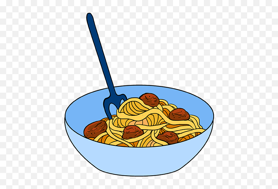 How To Draw Spaghetti - Really Easy Drawing Tutorial Spaghetti Drawing For Kids Png,Spaghetti Transparent Background