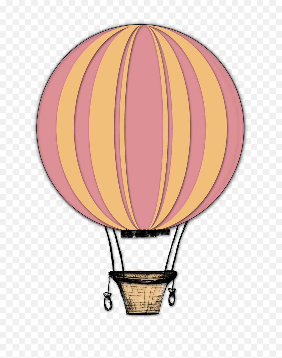 Hot Air Balloon Clip Art 3 - Vintage Hot Air Balloon Clipart Png,Hot Air Balloon Transparent