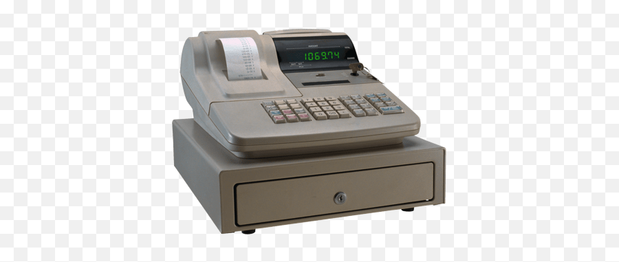 Simple Cash Register Transparent Png - Old Cash Register Png,Cash Register Png