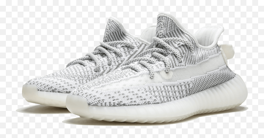 Download Adidas Yeezy Boost 350 V2 - Yeezy Static White Non Reflective Png,Yeezys Png