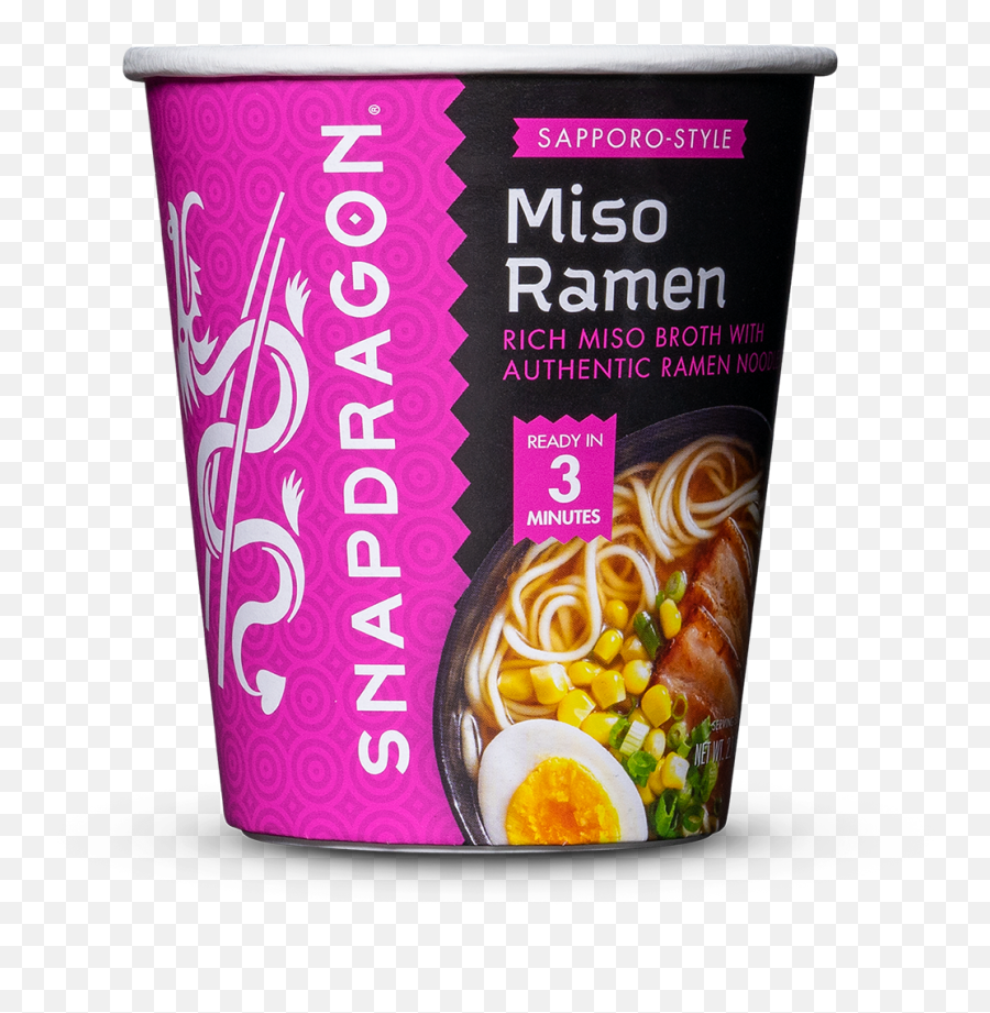 Miso Ramen Cups U2014 Snapdragon Foods Png Transparent