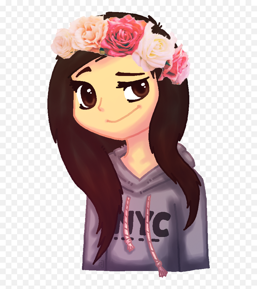 Monkey Emoji With Flower Crown Png Graphic - Emoji Monkey Flower Crown Girl Emoji,Snapchat Flower Crown Png