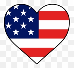 American Flag Heart Png Picture - Usa