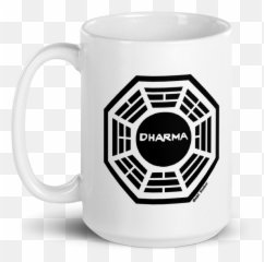 Lost Dharma Logo White Mug - Initiative Orientation Kit png