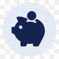 Piggy Bank Vector White Png Image - Icon