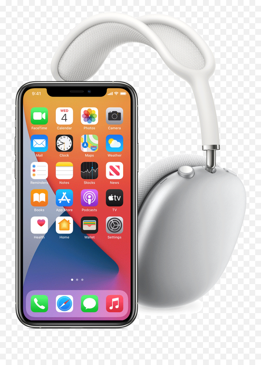 Connect And Use Your Airpods Max - Iphone 12 Png App,Iphone Music Icon White