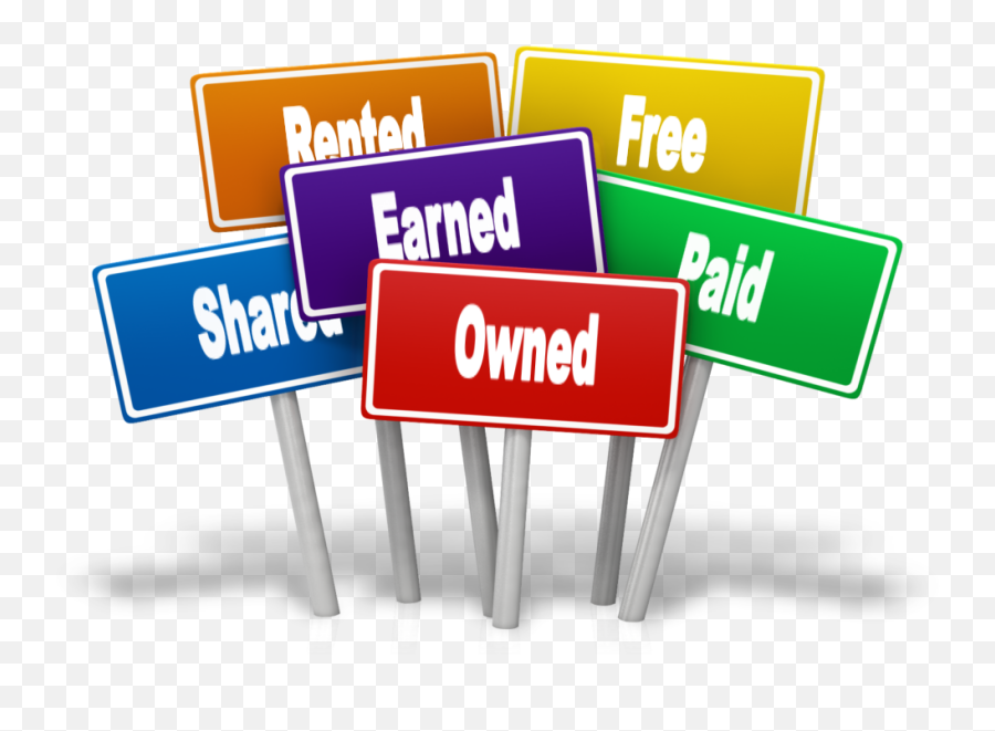 Digital Media Owned Earned Paid Plus Shared Free And - Language Png,Digital Content Icon