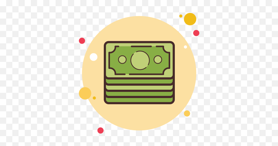 Stack Of Money Icon In Circle Bubbles Style - Icono De Wattpad Aesthetic Png,Stacks Of Money Icon
