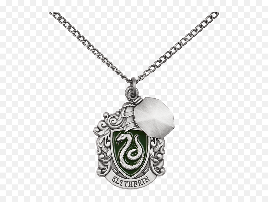 Slytherin House Crest Necklace - Hello Kitty Necklace Transparent Png,Harry Potter Wand Icon