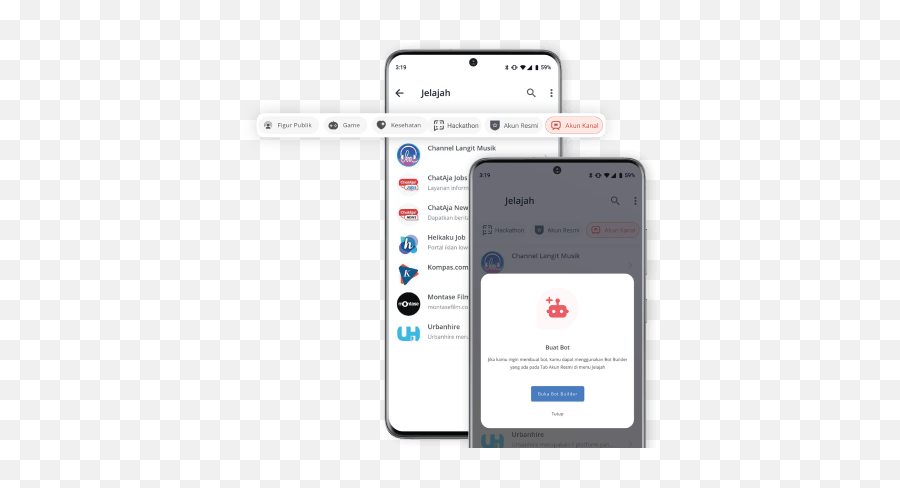 Chataja Aplikasi Karya Anak Bangsa - Smart Device Png,Cara Ganti Icon Sinyal Android