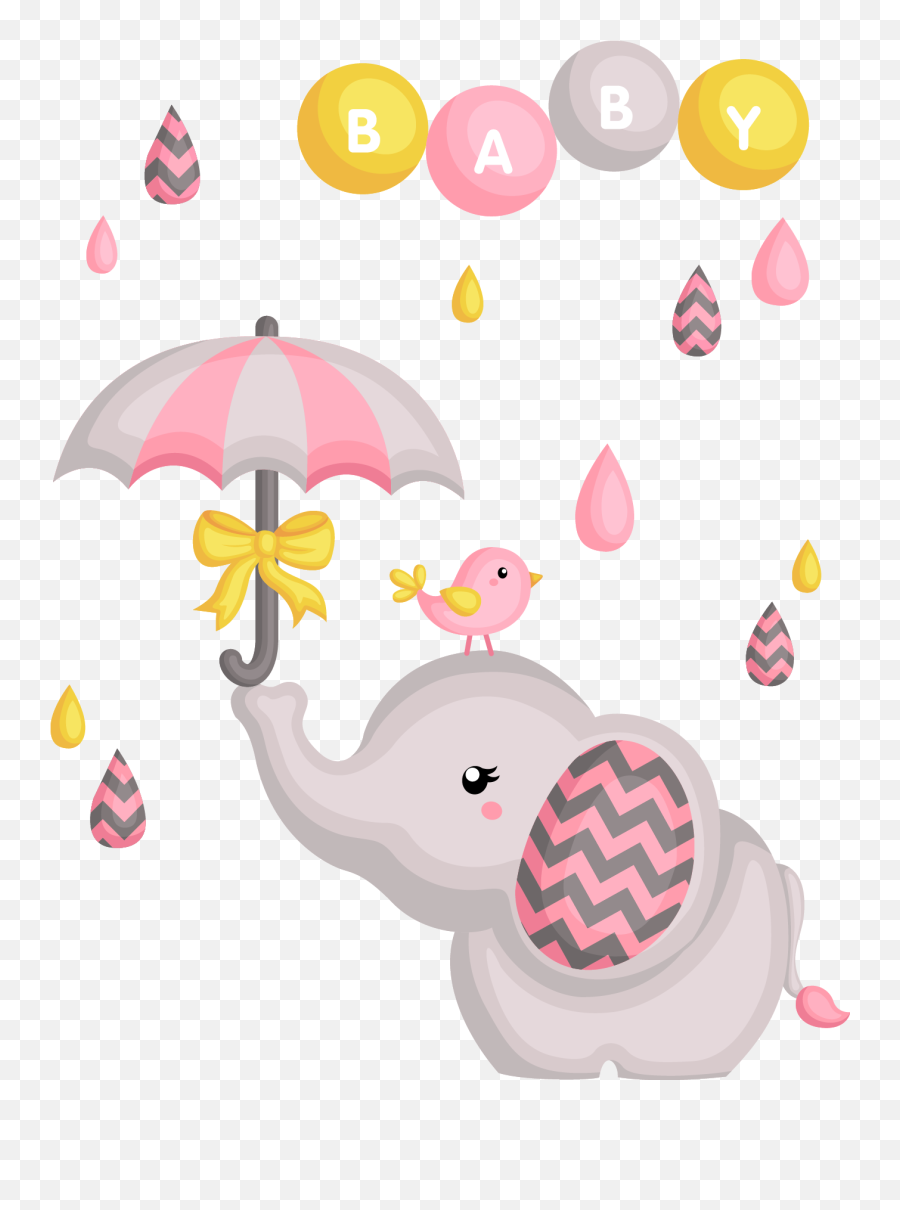 Baby Shower Stock Photography Clip Art - Vector Elephants Surprise Baby Shower Invite Png,Baby Shower Png