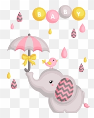 Baby Shower Stock Photography Clip Art - Vector Elephants Surprise Baby Shower Invite Png,Baby Shower Png