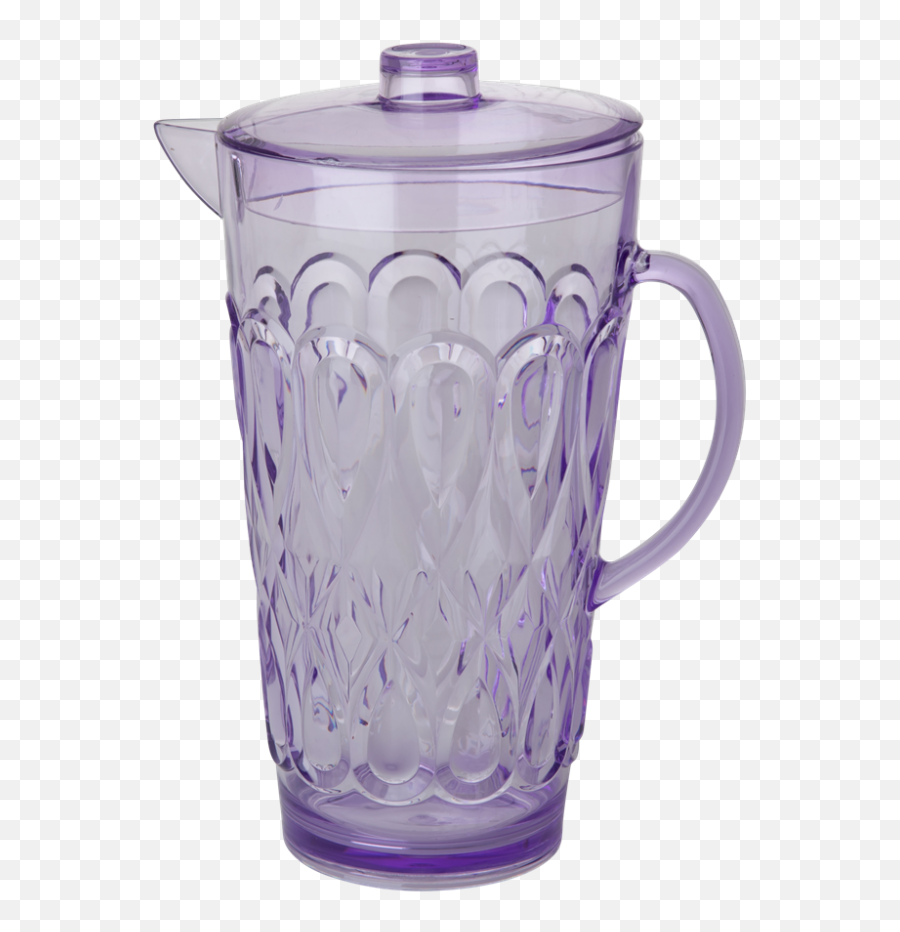 Large Lavender Swirly Embossed Acrylic Jug With Lid Rice - Ceramic Squash Jug Png,Swirly Png