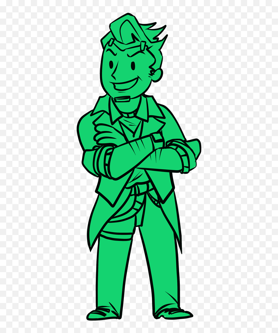 Radioactive - Vault Boy Fan Art Png,Pip Boy Png