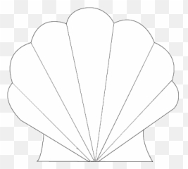 Download Karees Cards And Crafts Of - Mermaid Shell Outline Png,Concha Png