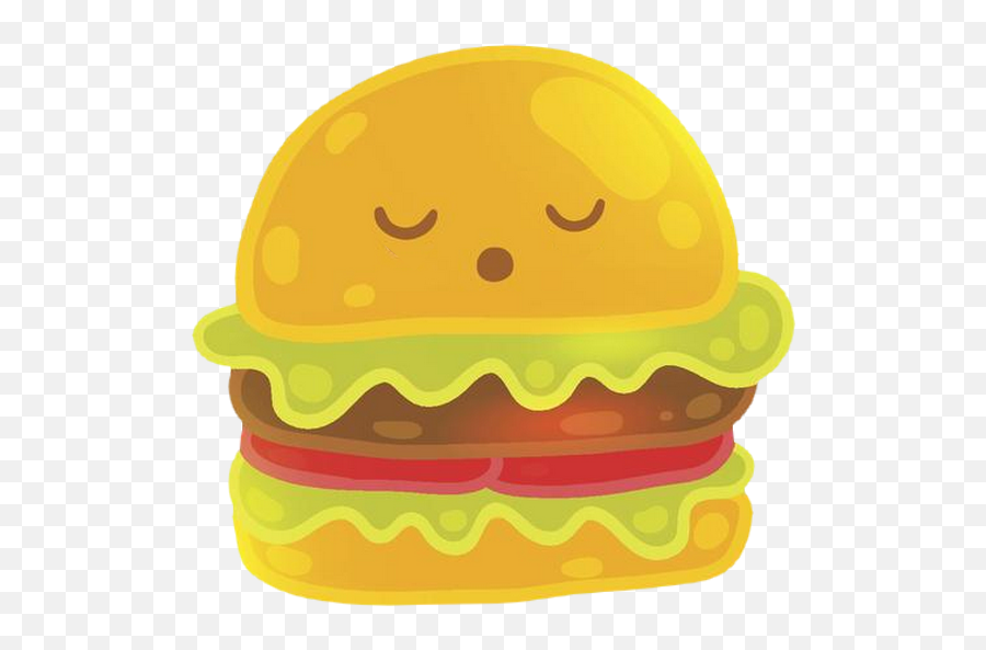 Kf Hamburger Confus - Smiley Émoticône Clipart Cartoon Hamburger With Eyes Drawing Png,Cheeseburger Transparent