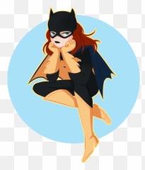 Quick Sketch Of Batgirl From Batman The - Cartoon Png,Batgirl Transparent