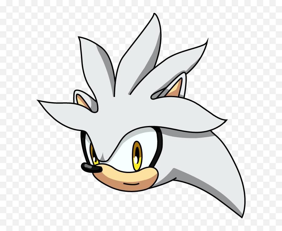 Silver Head - Draw Silver The Hedgehog Head Png,Silver The Hedgehog Png