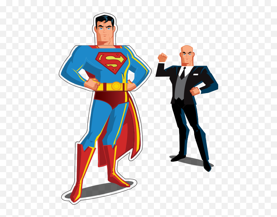 Superman Lex Luthor Mix Match - Lex Luthor Cartoon Png,Lex Luthor Png