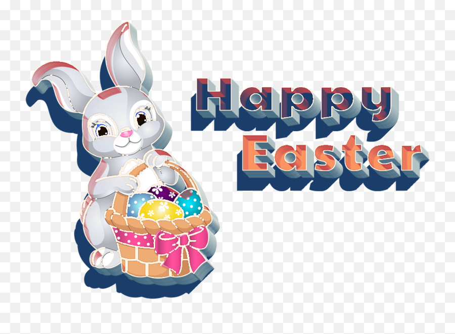 Happy Easter Bunny 3d Png - Happy Easter 3d Png,Happy Easter Png