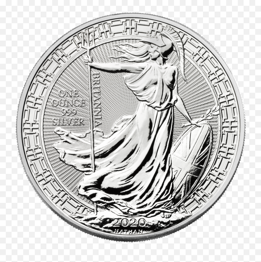 2020 1 Oz Great Britain Britannia Oriental Border 999 Silver Coin Bu - Britannia Silver Coin Png,Money Border Png
