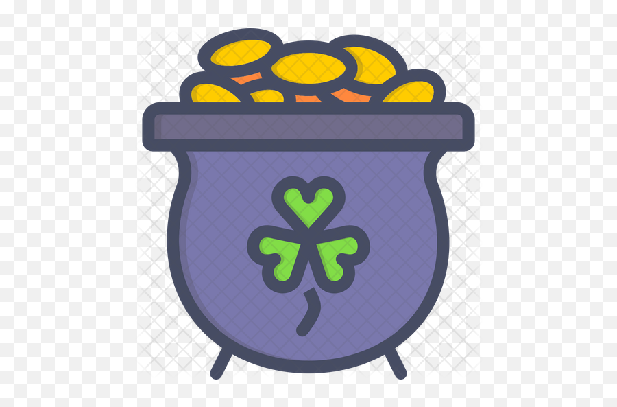 Gold Pot Icon - Emblem Png,Pot Of Gold Png