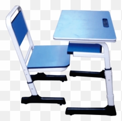 Modern School Desk - Blue Chair Png,School Desk Png
