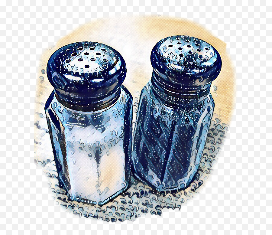 Salt And Pepper Shakers Sticker Challenge - Glass Bottle Png,Salt Shaker Transparent Background